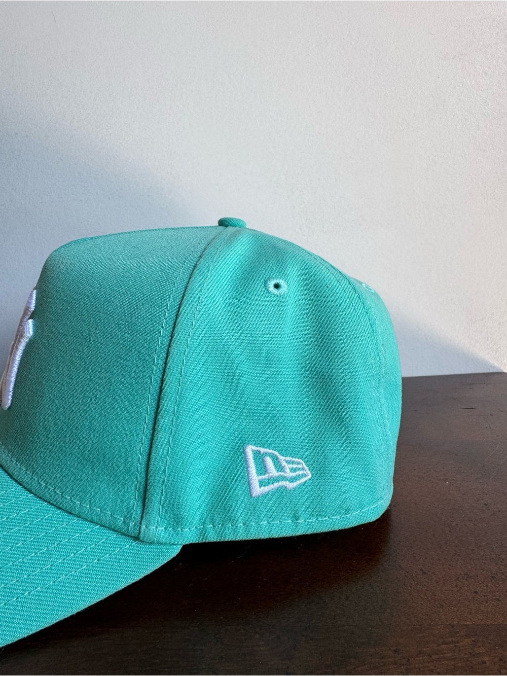 New Era New York Yankees 9Forty A-Frame SnapBack Tiffany Mint Color Cooperstown - Picture 4 of 7